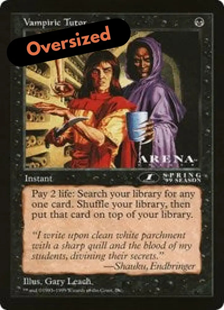 Vampiric Tutor (Oversized) [Oversize Cards] - MTG Single