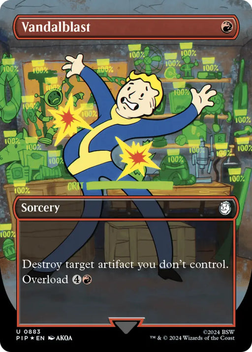 Vandalblast (Borderless) (Surge Foil) [Fallout] - MTG Single