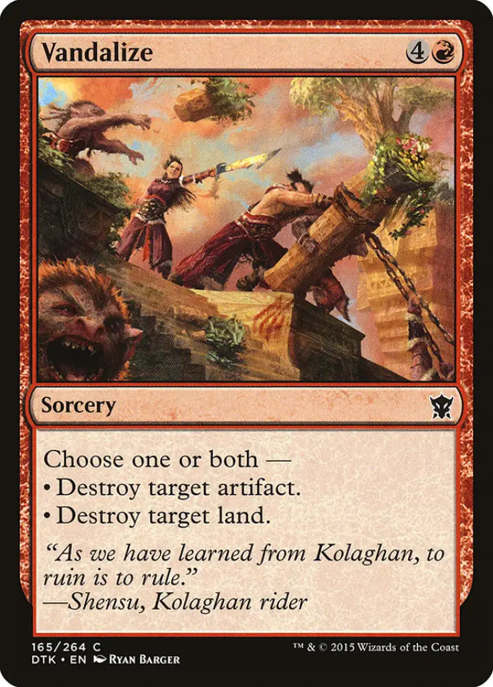 Vandalize [Dragons of Tarkir] - MTG Single