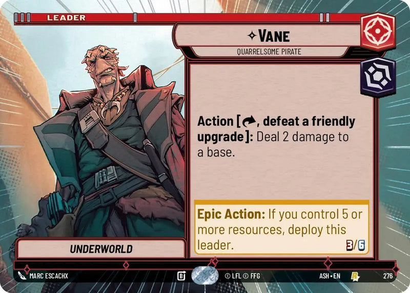 Vane - Quarrelsome Pirate (Hyperspace) (276) [Ashes of the Empire]