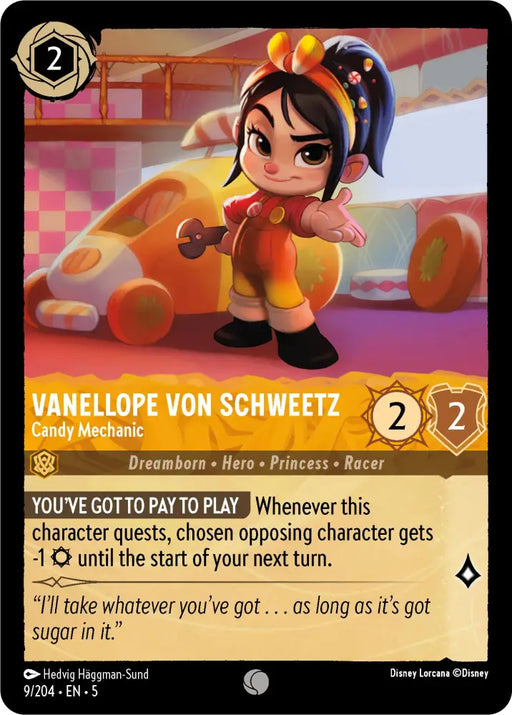 Vanellope von Schweetz - Candy Mechanic (9/204) [Shimmering Skies] - Lorcana Single