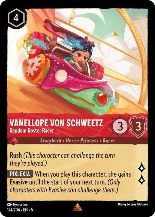 Vanellope von Schweetz - Random Roster Racer (124/204) [Shimmering Skies] - Lorcana Single