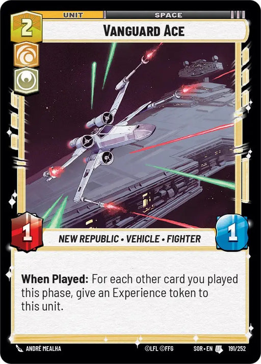Vanguard Ace (191/252) [Spark of Rebellion] - Star Wars: Unlimited Single