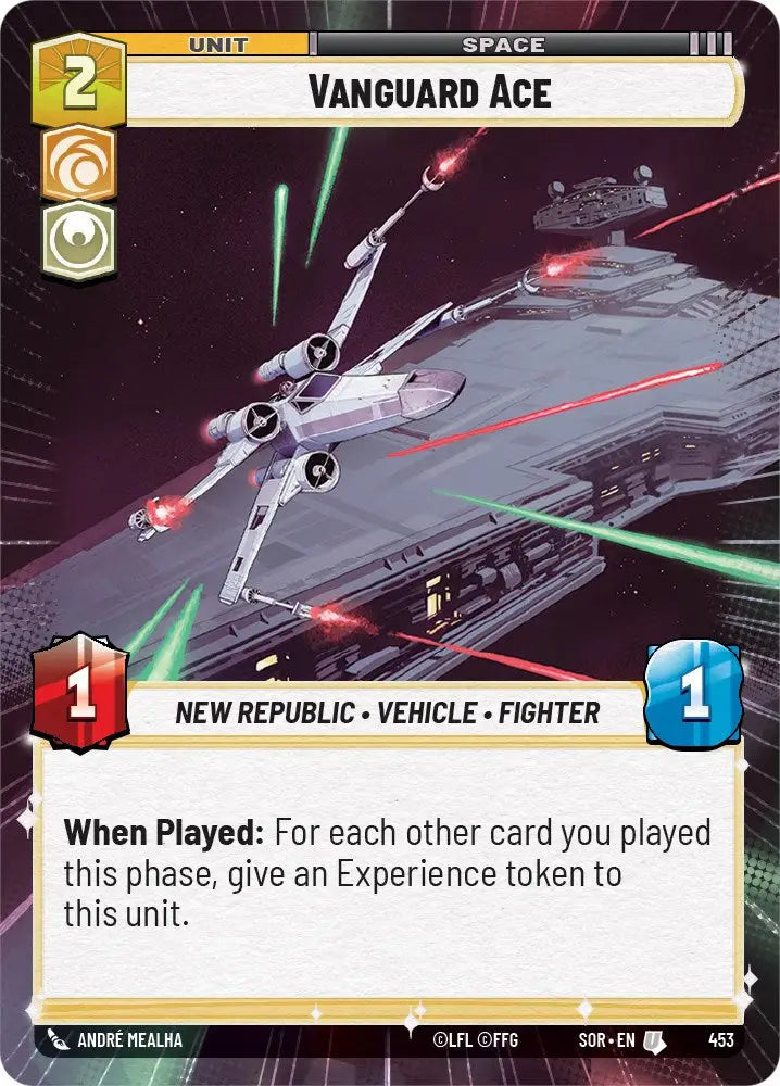 Vanguard Ace (Hyperspace) (453) [Spark of Rebellion] - Star Wars: Unlimited Single