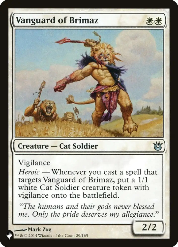 Vanguard of Brimaz [The List] - MTG Single
