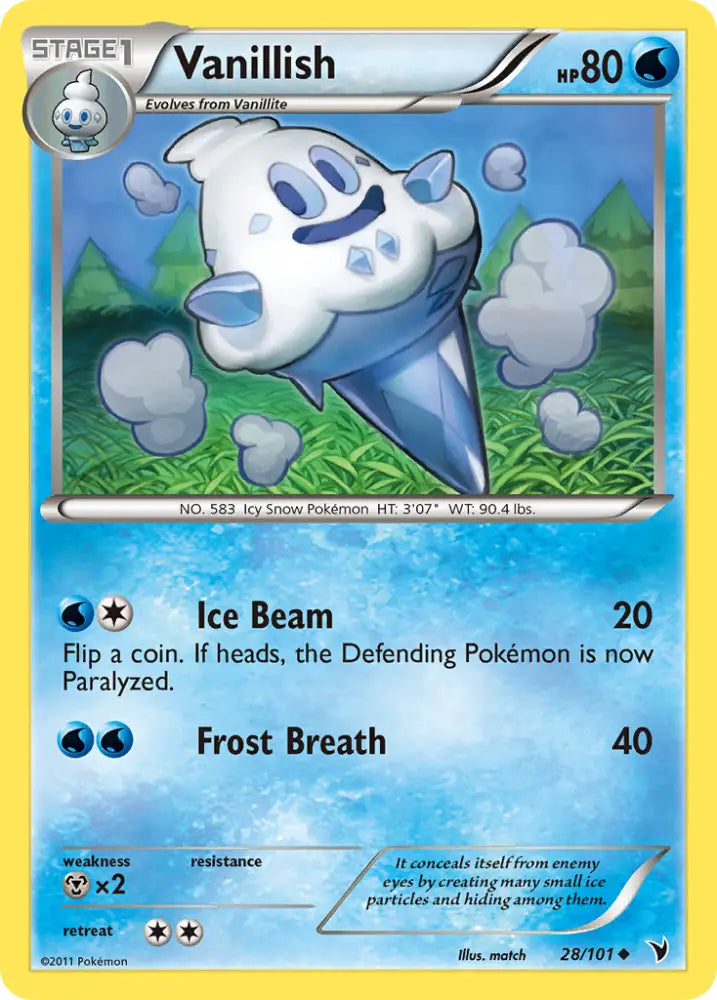 Vanillish (28/101) [Black & White: Noble Victories] - Pokemon Single