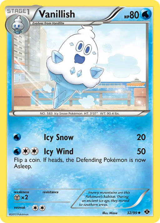 Vanillish (32/99) [Black & White: Next Destinies] - Pokemon Single