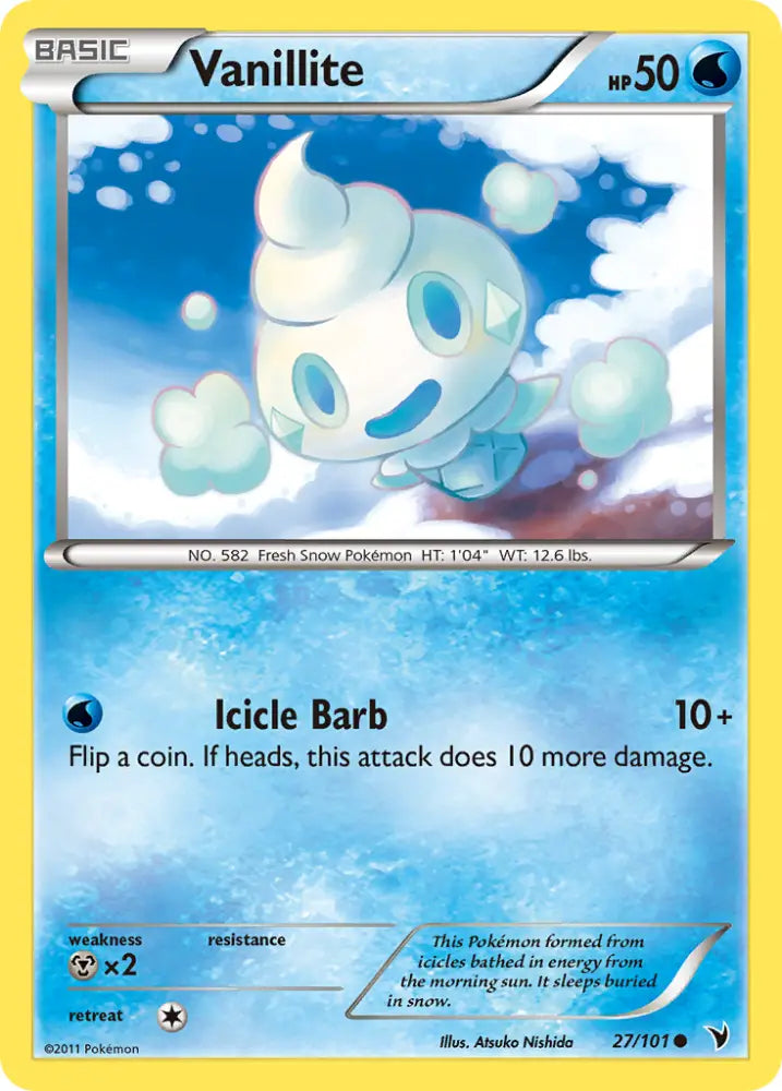Vanillite (27/101) [Black & White: Noble Victories] - Pokemon Single