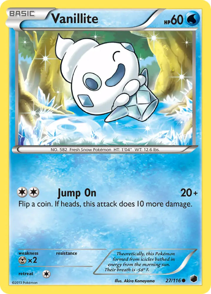 Vanillite (27/116) [Black & White: Plasma Freeze] - Pokemon Single