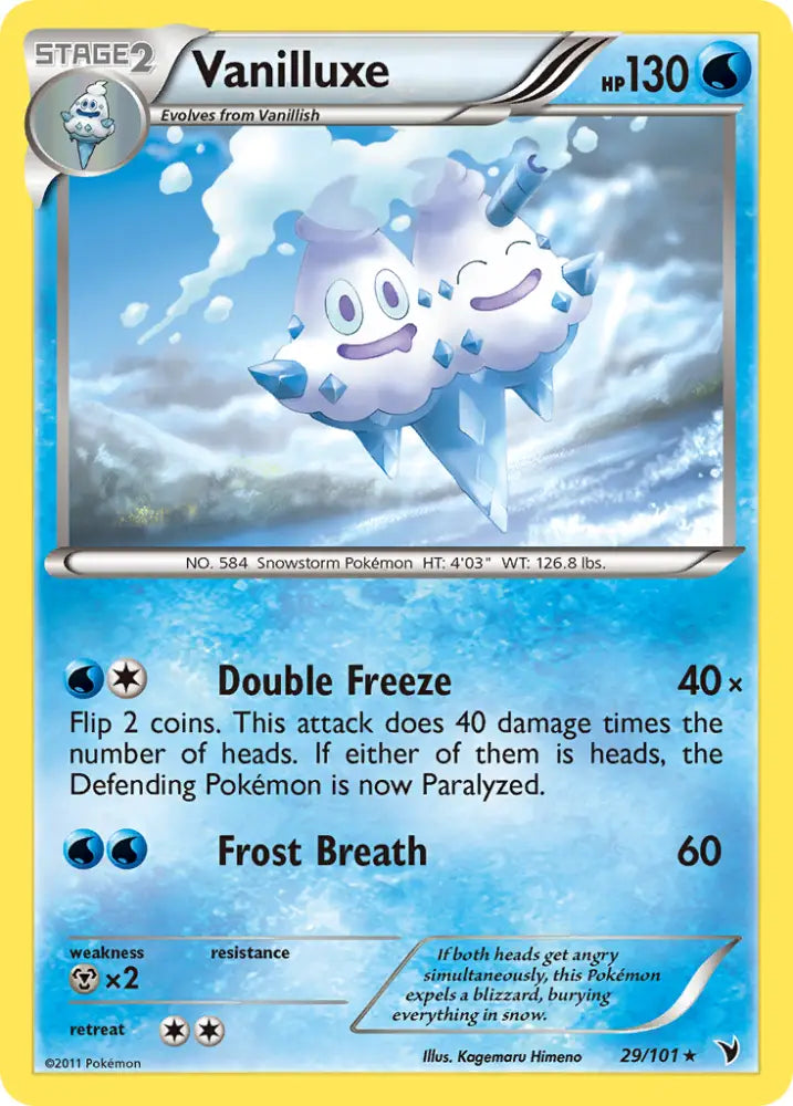 Vanilluxe (29/101) [Black & White: Noble Victories] - Pokemon Single