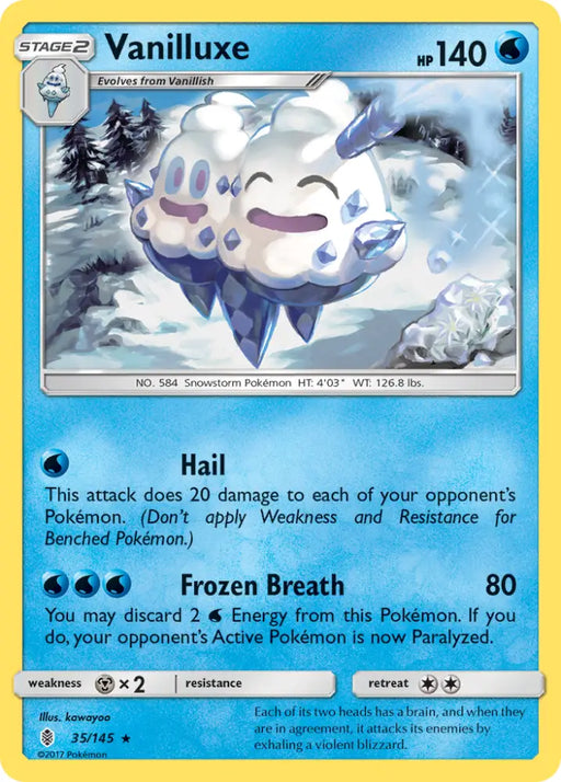 Vanilluxe (35/145) [Sun & Moon: Guardians Rising] - Pokemon Single