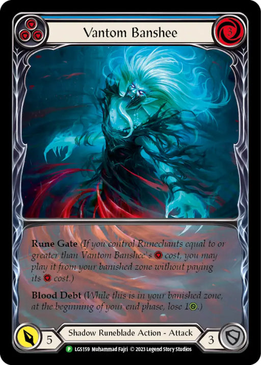 Vantom Banshee (Blue) (Extended Art) [LGS159] (Promo) Rainbow Foil - Flesh And Blood Single