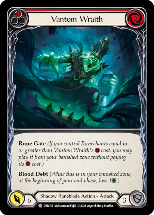 Vantom Wraith (Red) [Dusk Till Dawn] Rainbow Foil - Flesh And Blood Single