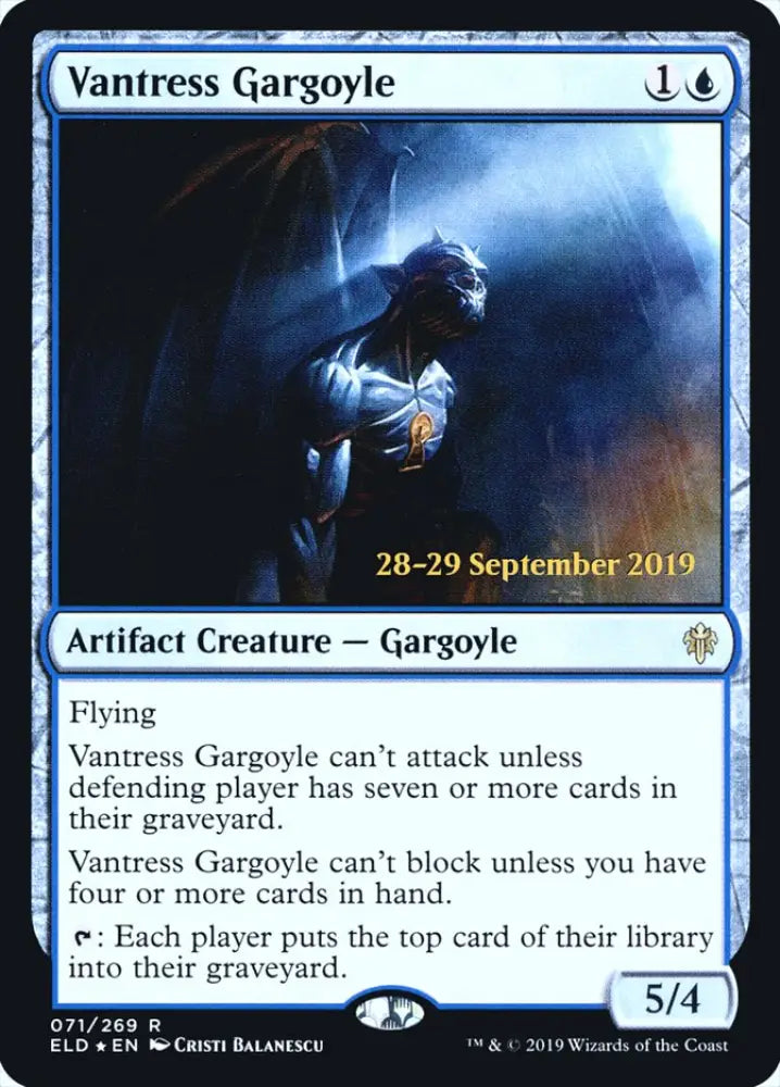 Vantress Gargoyle [Throne of Eldraine Prerelease Promos] - MTG Single