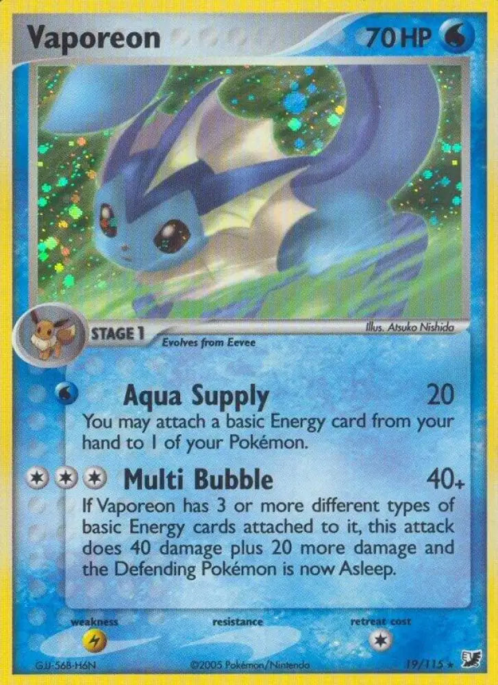 Vaporeon (19/115) [EX Unseen Forces]