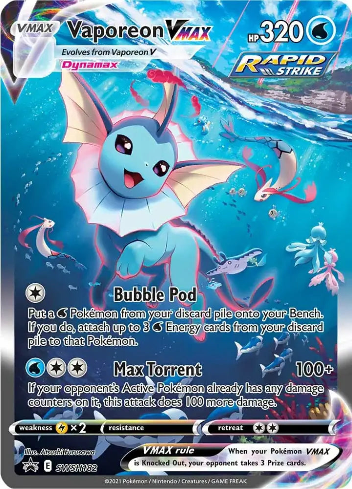 Vaporeon VMAX (SWSH182) [Sword & Shield: Black Star Promos] - Pokemon Single