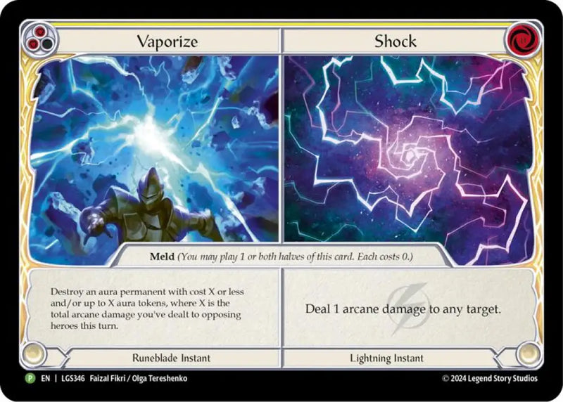Vaporize // Shock [LGS346] (Promo) Cold Foil - Flesh And Blood Single