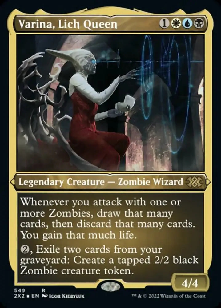 Varina Lich Queen (Foil Etched) [Double Masters 2022] - MTG Single