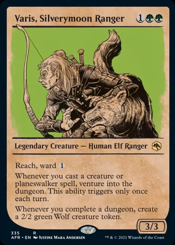 Varis Silverymoon Ranger (Showcase) [Dungeons & Dragons: Adventures in the Forgotten Realms] - MTG Single