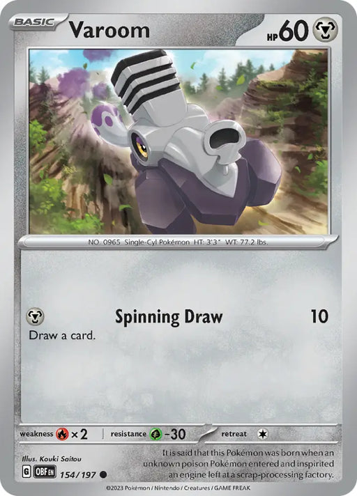 Varoom (154/197) [Scarlet & Violet: Obsidian Flames] - Pokemon Single