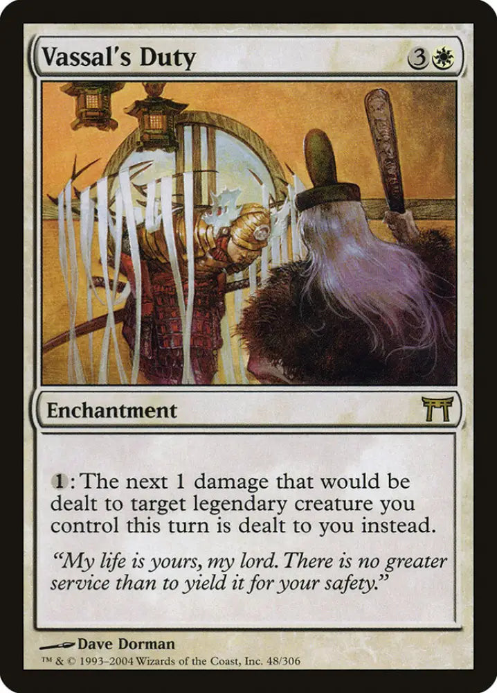 Vassal’s Duty [Champions of Kamigawa] - MTG Single