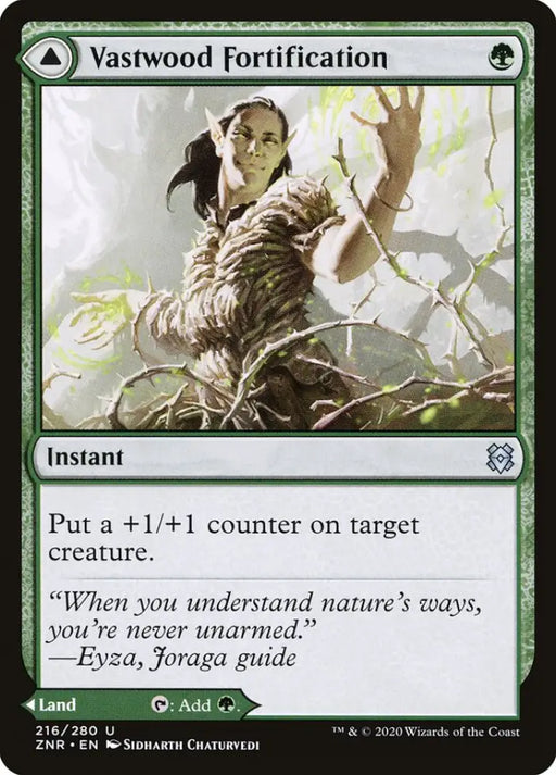 Vastwood Fortification // Vastwood Thicket [Zendikar Rising] - MTG Single