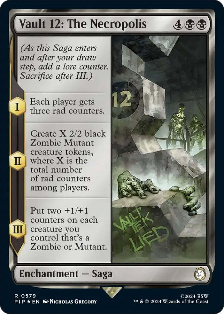 Vault 12: The Necropolis (Surge Foil) [Fallout] - MTG Single