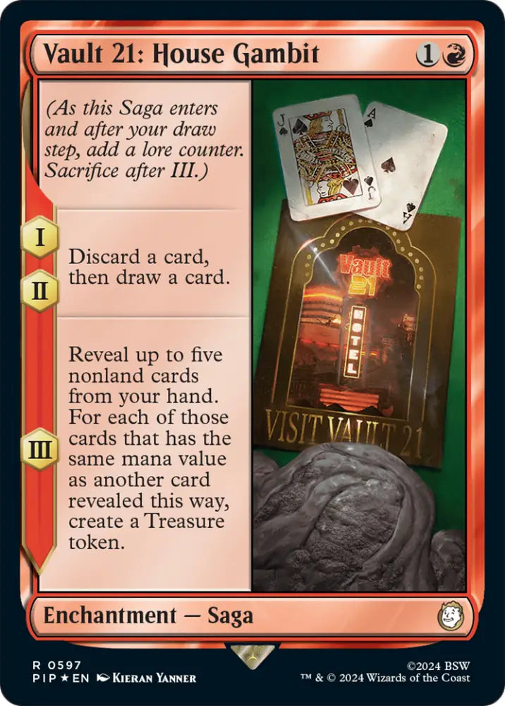 Vault 21: House Gambit (Surge Foil) [Fallout] - MTG Single