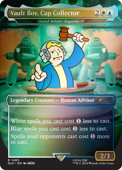 Vault Boy Cap Collector - Grand Arbiter Augustin IV (Rainbow Foil) [Secret Lair Drop Series] - MTG Single