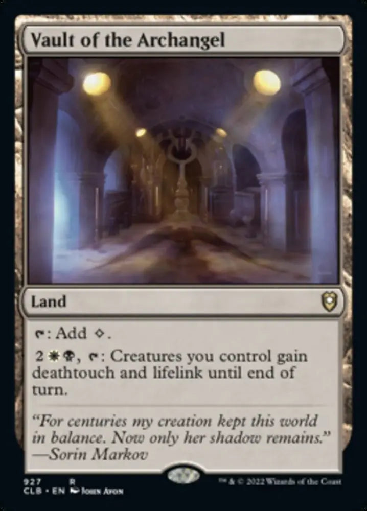 Vault of the Archangel [Commander Legends: Battle for Baldur’s Gate] - MTG Single