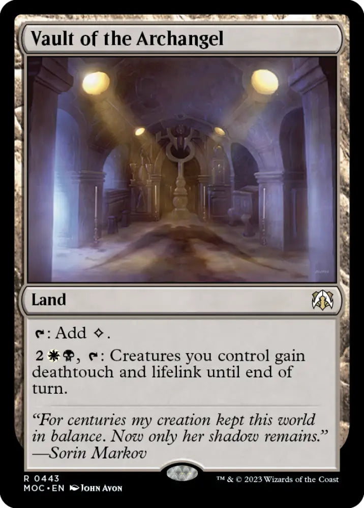 Vault of the Archangel [March of the Machine Commander] - MTG Single