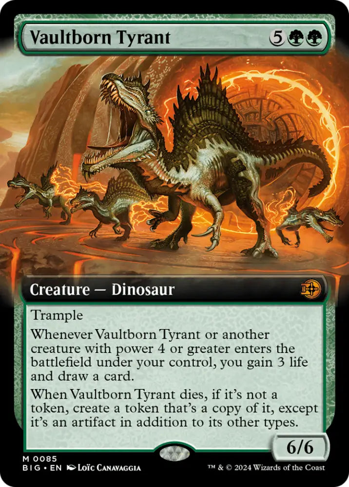 Vaultborn Tyrant (Extended Art) [Outlaws of Thunder Junction: The Big Score] - MTG Single