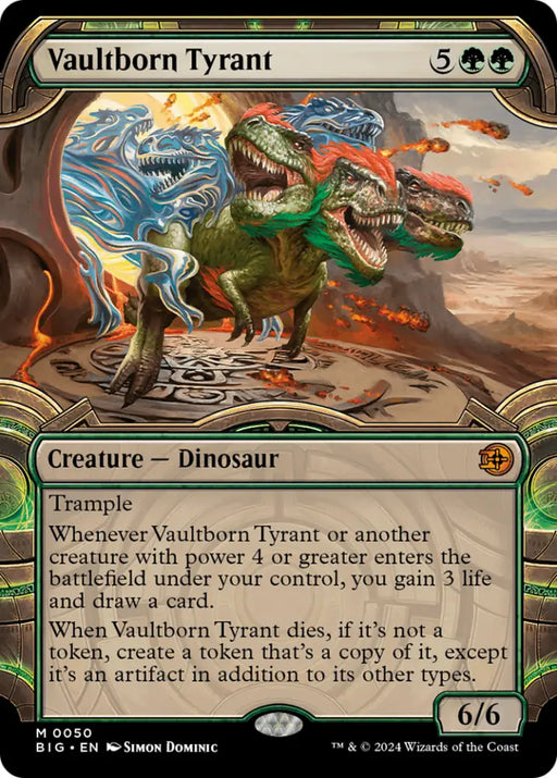Vaultborn Tyrant (Showcase) [Outlaws of Thunder Junction: The Big Score] - MTG Single