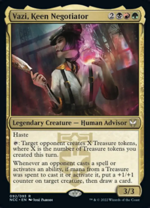 Vazi Keen Negotiator [Streets of New Capenna Commander] - MTG Single