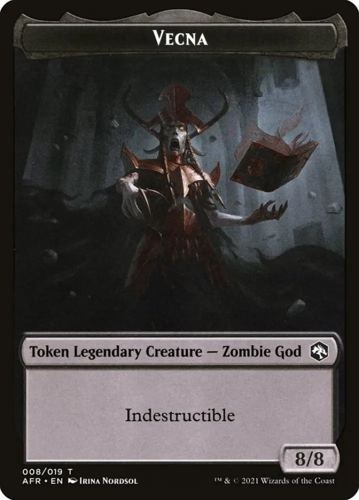 Vecna Token [Dungeons & Dragons: Adventures in the Forgotten Realms Tokens] - MTG Single