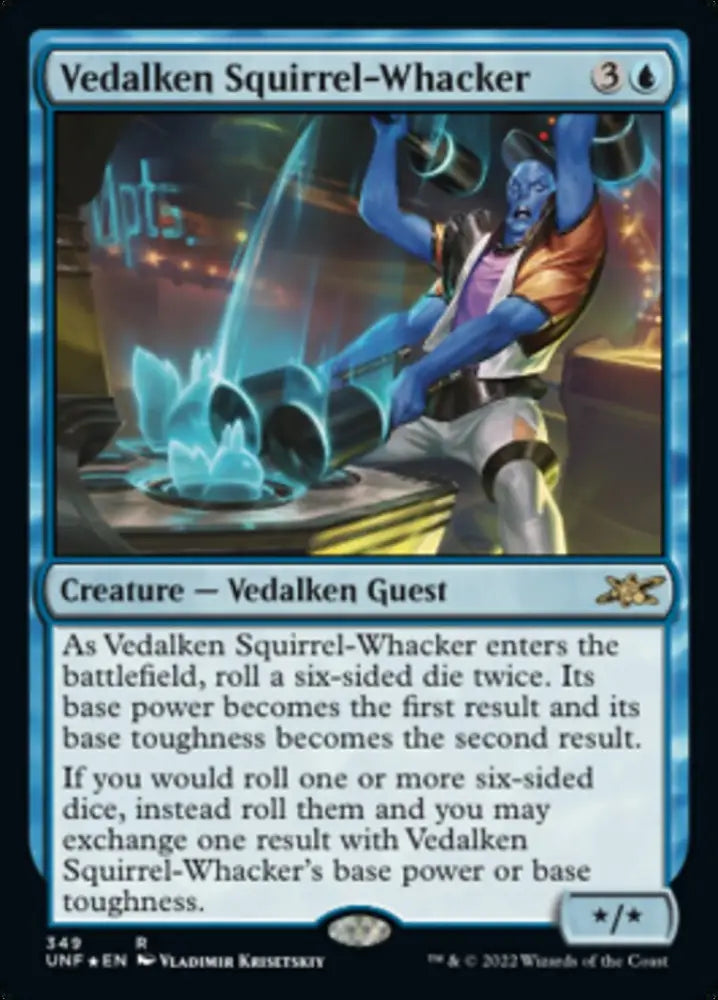 Vedalken Squirrel-Whacker (Galaxy Foil) [Unfinity] - MTG Single