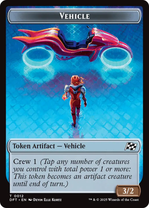 Vehicle // Pilot Double-Sided Token [Aetherdrift Tokens] - MTG Single
