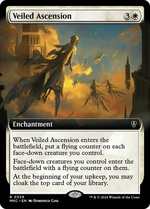Veiled Ascension (Extended Art) [Murders at Karlov Manor Commander] - MTG Single