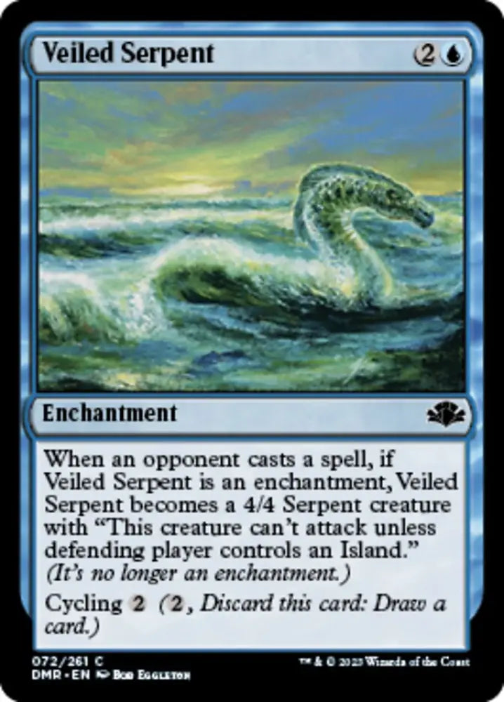 Veiled Serpent [Dominaria Remastered] - MTG Single