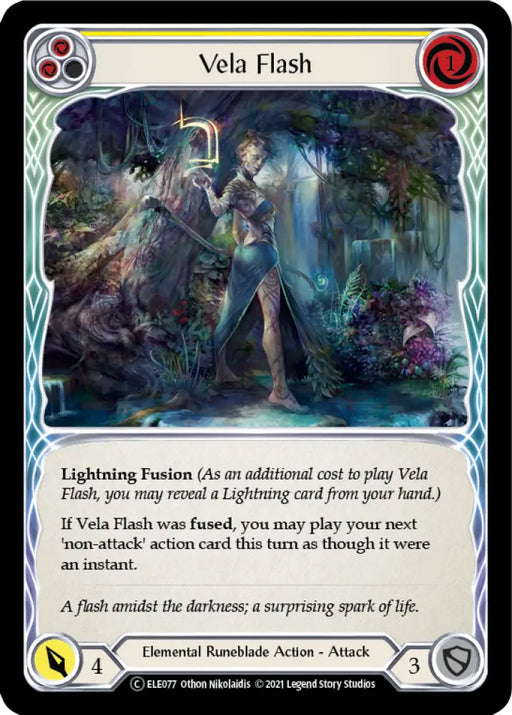 Vela Flash (Yellow) [Tales of Aria Unlimited] Unlimited Rainbow Foil - Flesh And Blood Single