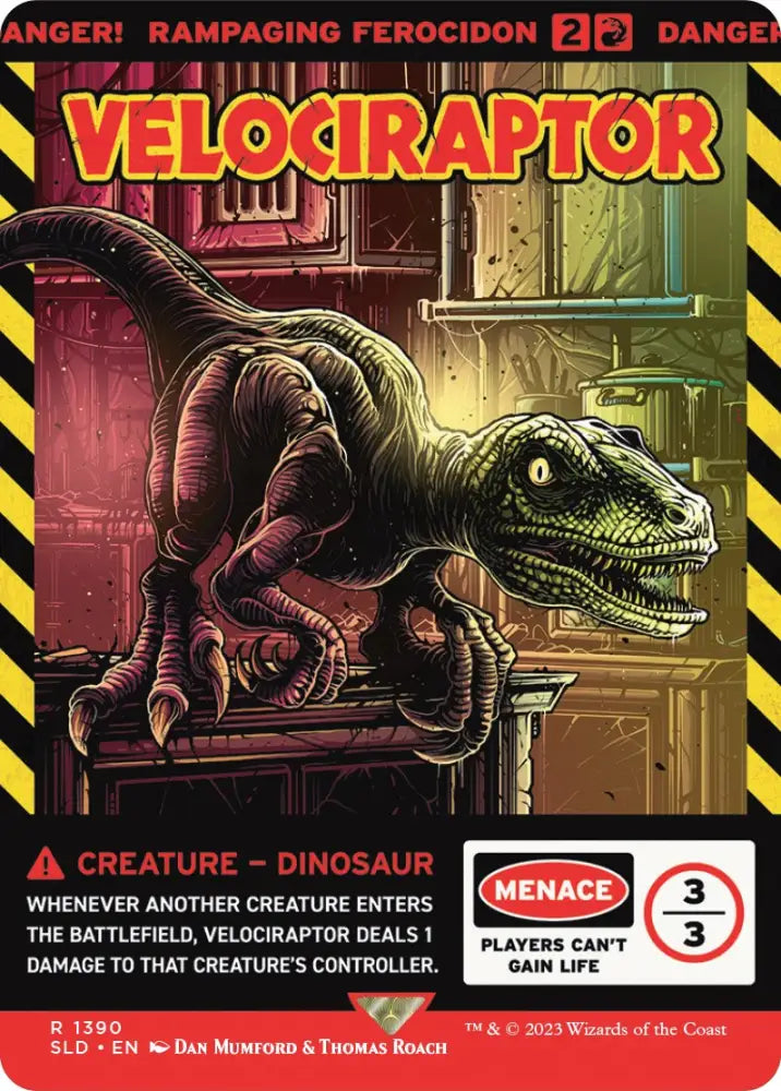 Velociraptor - Rampaging Ferocidon [Secret Lair Drop Series] - MTG Single