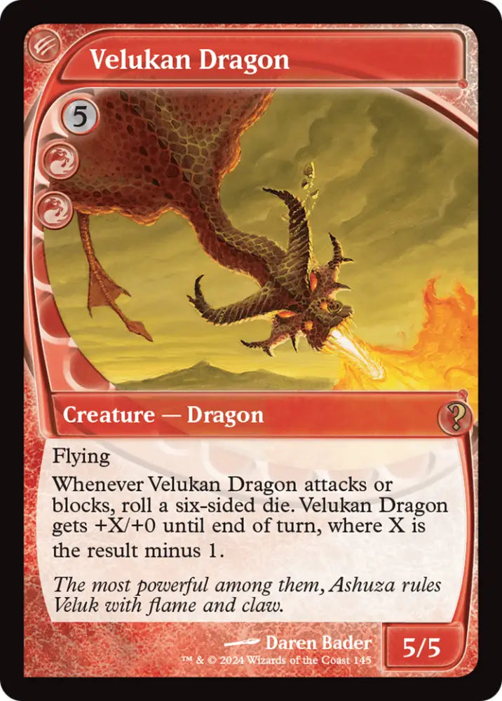Velukan Dragon (Future Sight) [Mystery Booster 2] - MTG Single