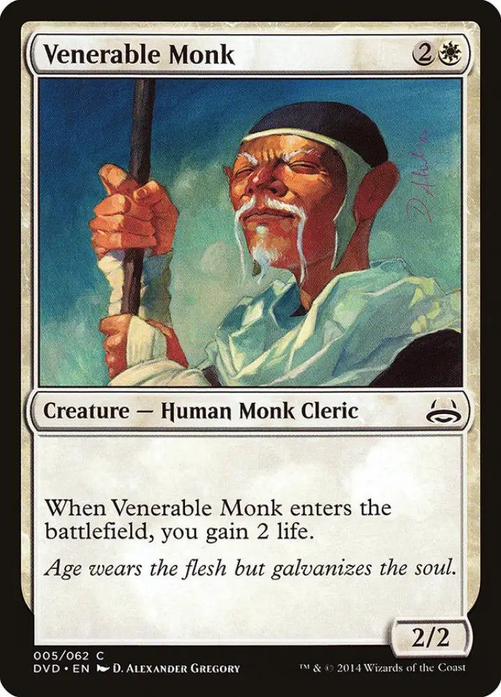 Venerable Monk (Divine vs. Demonic) [Duel Decks Anthology] - MTG Single