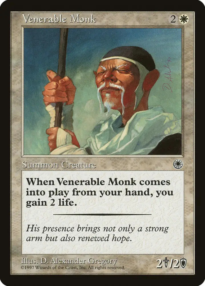 Venerable Monk [Portal] - MTG Single