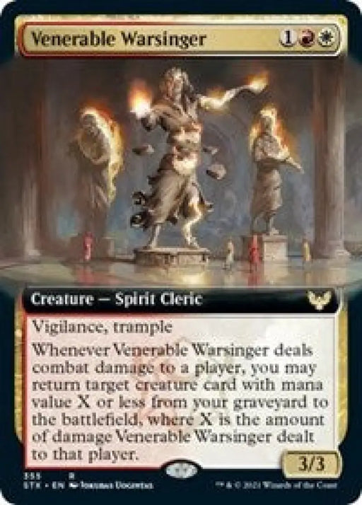 Venerable Warsinger (Extended Art) [Strixhaven: School of Mages] - MTG Single