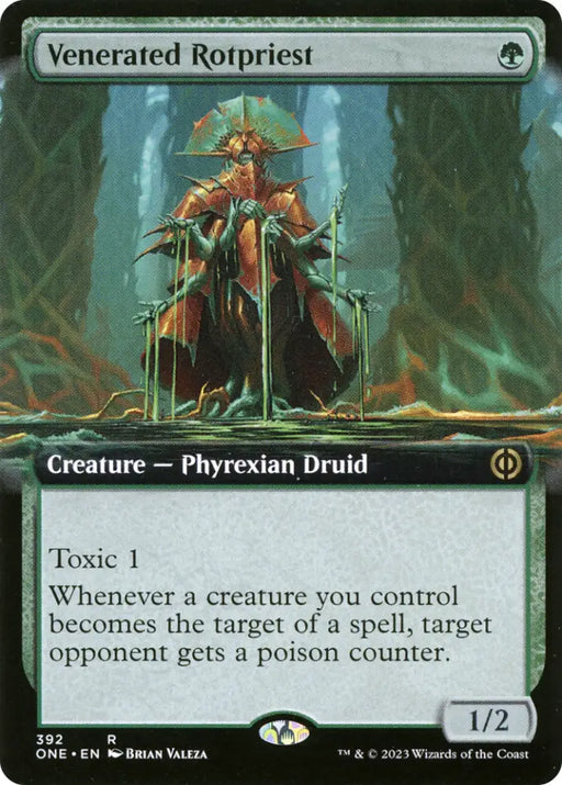 Venerated Rotpriest (Extended Art) [Phyrexia: All Will Be One] - MTG Single