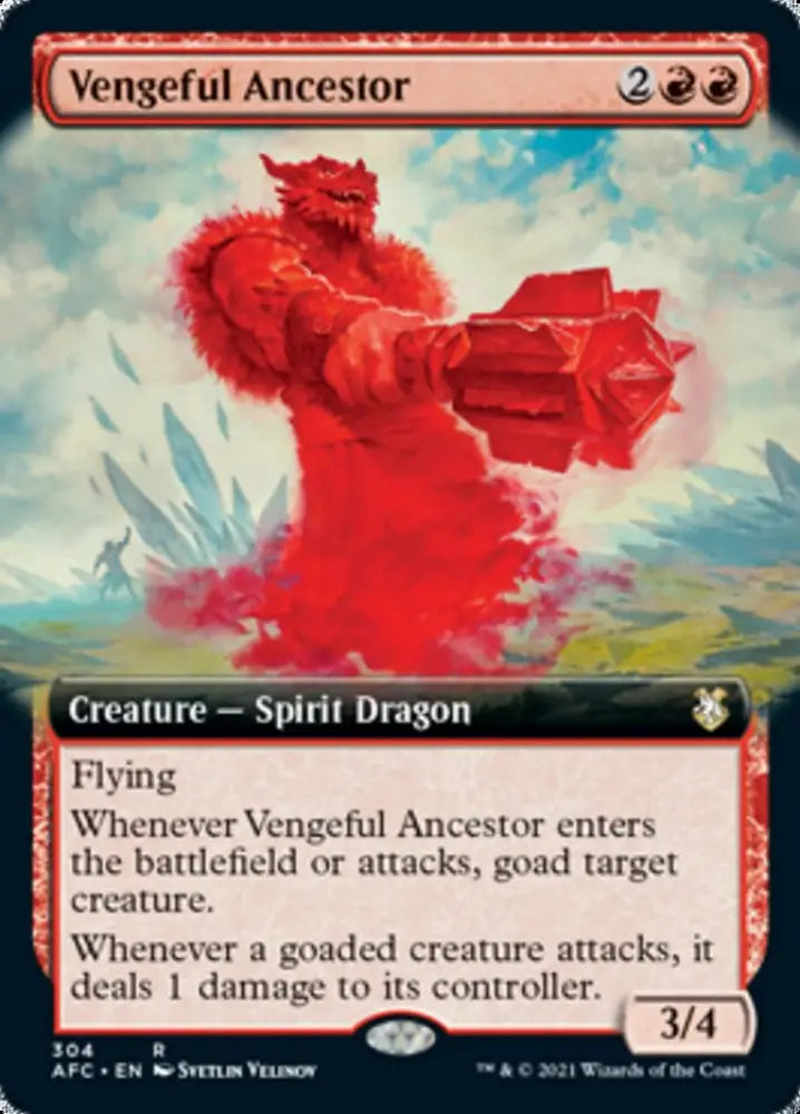 Vengeful Ancestor (Extended Art) [Dungeons & Dragons: Adventures in the Forgotten Realms Commander] - MTG Single