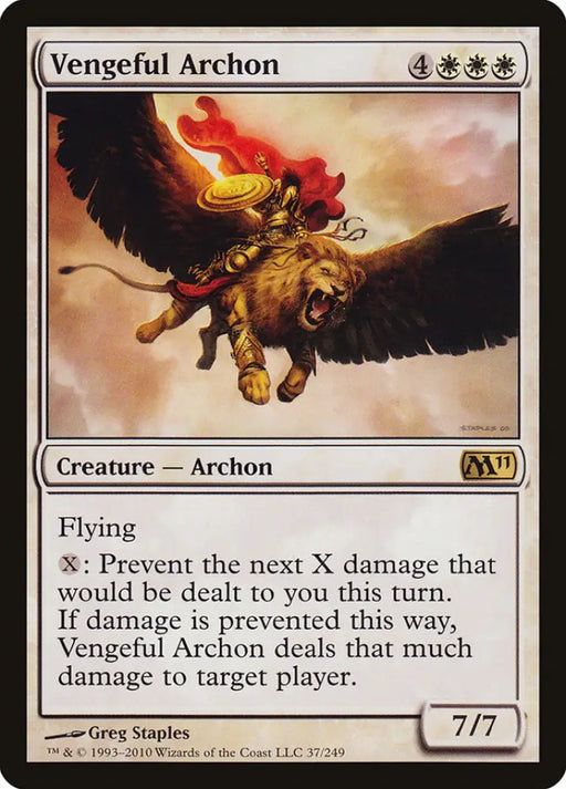 Vengeful Archon [Magic 2011] - MTG Single