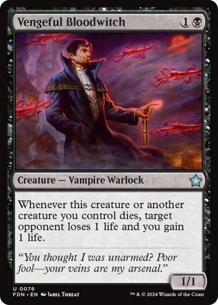 Vengeful Bloodwitch [Foundations] - MTG Single