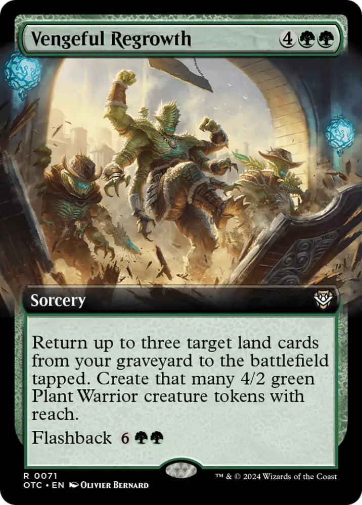 Vengeful Regrowth (Extended Art) [Outlaws of Thunder Junction Commander] - MTG Single